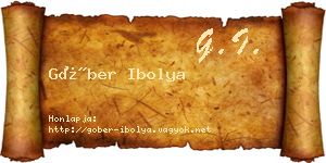 Góber Ibolya névjegykártya